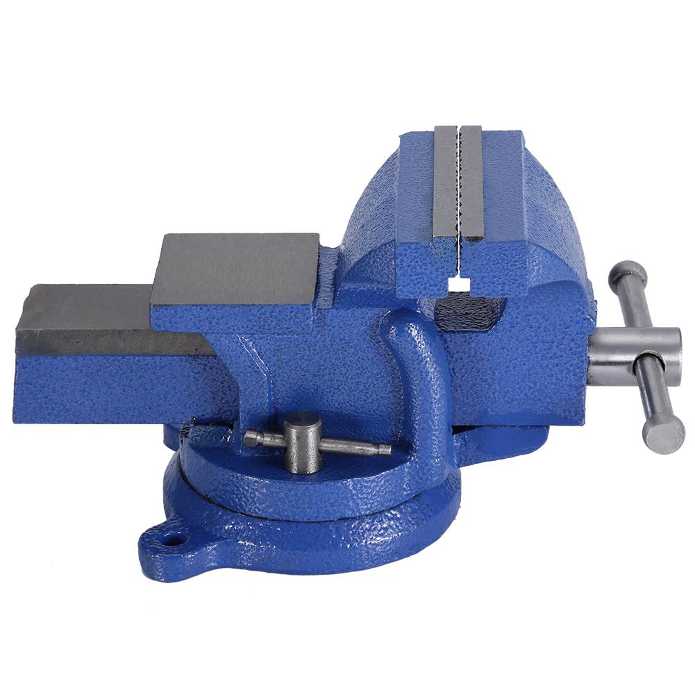 Bench Vise Heavy Duty Tabletop Clamp with Anvil Swivel Locking Base (4 )