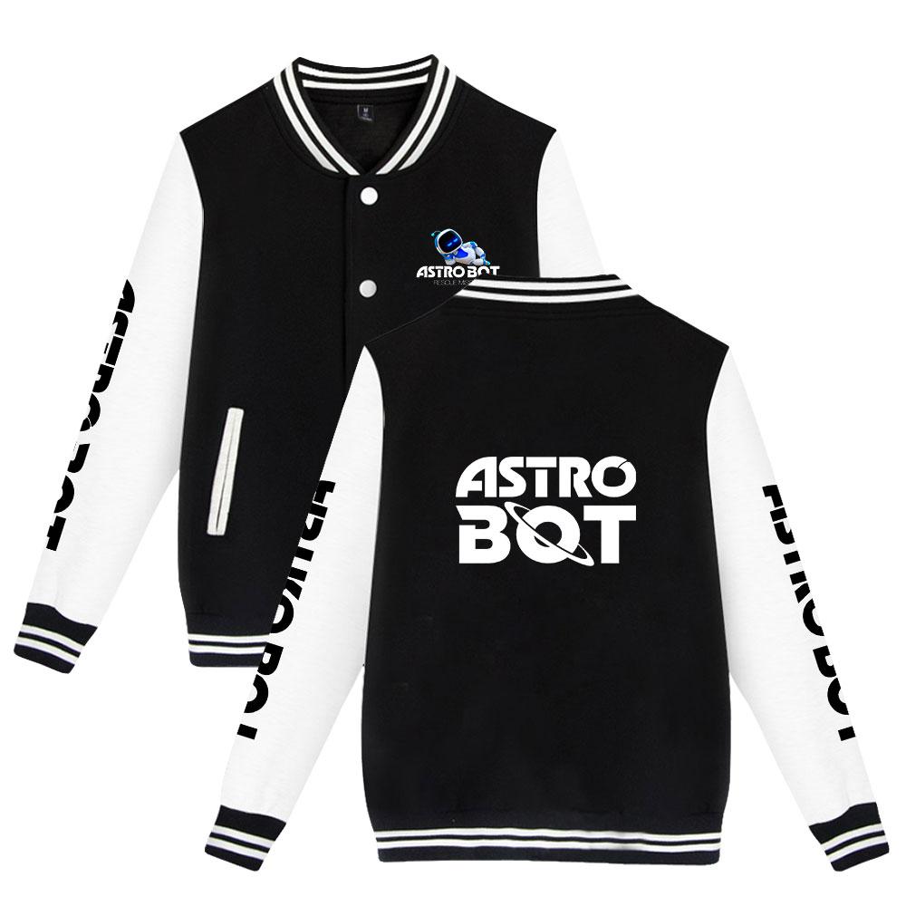 Astro Bot Bomber Jacket Women Men Oversized Harajuku Fashion Baseball Coat Jacket Female Streetwear Spring Autumn Bomber Outwear