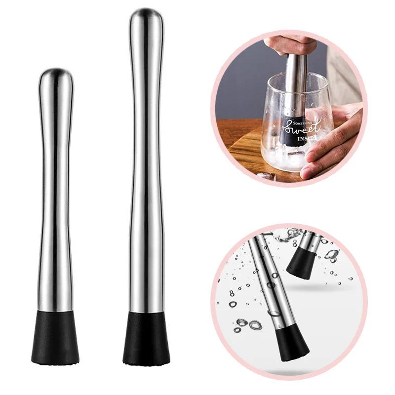 

Stainless Steel Crushed Ice Hammer Multifunction Crushed Popsicle Sticks Cocktail ICube Crusher Fruit Muddle Pestles Bar Tool