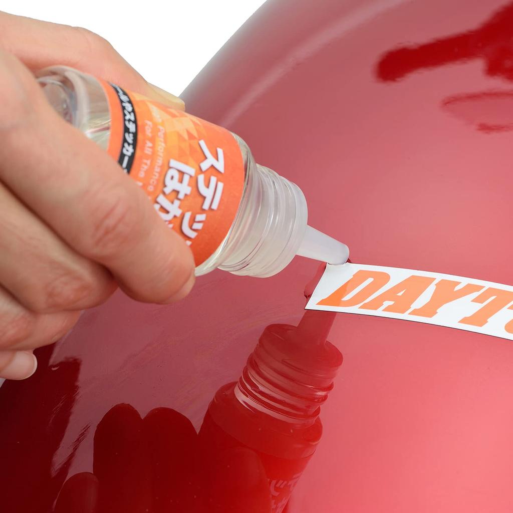 Daytona Motorcycle Sticker Peeler Liquid Type 30ml Natural Orange Oil Base Body/Resin Compatible 21781