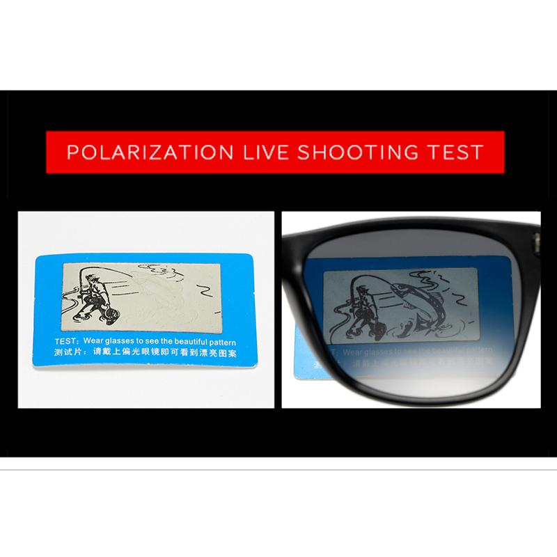 Polarized Sunglasses Men Women Classic Square Plastic Driving Sun Glasses Male Fashion Black Shades UV400