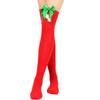 Women's Bowknot Christmas Stocking Pom-pom Socks Over-the-knee Socks