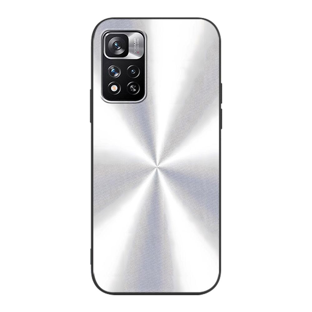 Metal Texture Luxury Case for Xiaomi Redmi Note 11 10S 8T 10 12 Pro Plus 11T 8 9 11E 11S 5 Pro 9S 7 Soft TPU Black Phone Cover