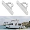 4pcs Marine Fending Hooks 304 Stainless Steel Boat Fender Hooks Marine Hooks Boat Hooks Spring Hooks For Boats Trailers, 70x17mm
