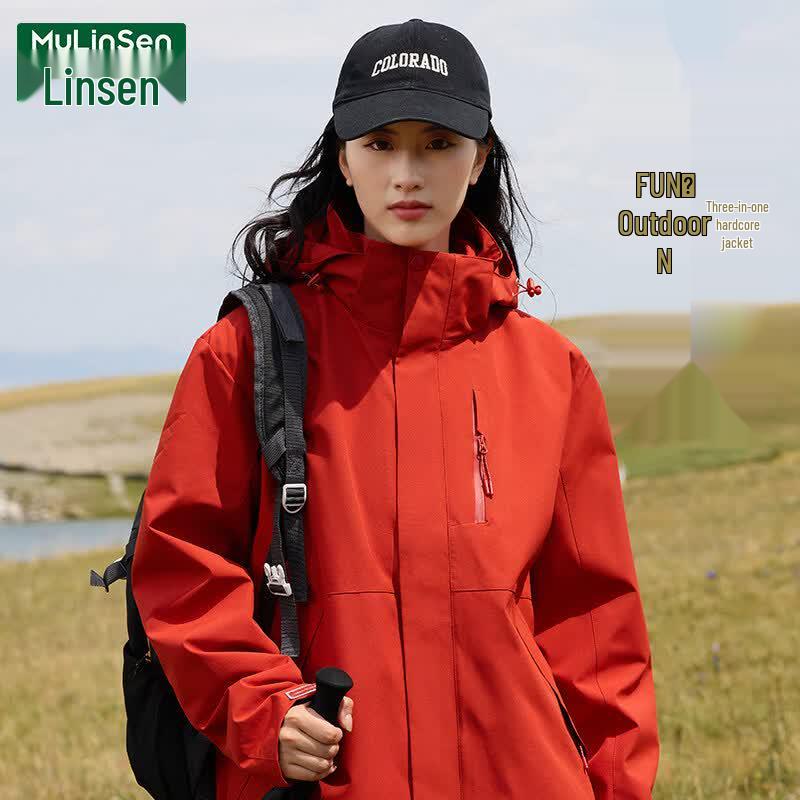 MULINSEN Women s Outdoor Windproof Waterproof Hiking Jacket 2XL