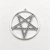Zinc Alloy Gothic Geometric Star Pendant for DIY Jewelry