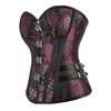 Haut sculptant amincissant rétro gothique violet pour femme