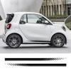 2PCS Car Door Side Skirt Stripe Sticker For Smart 451 453 Fortwo Forfour Auto Waist Line Vinyl Film Decal Decoration Accessories