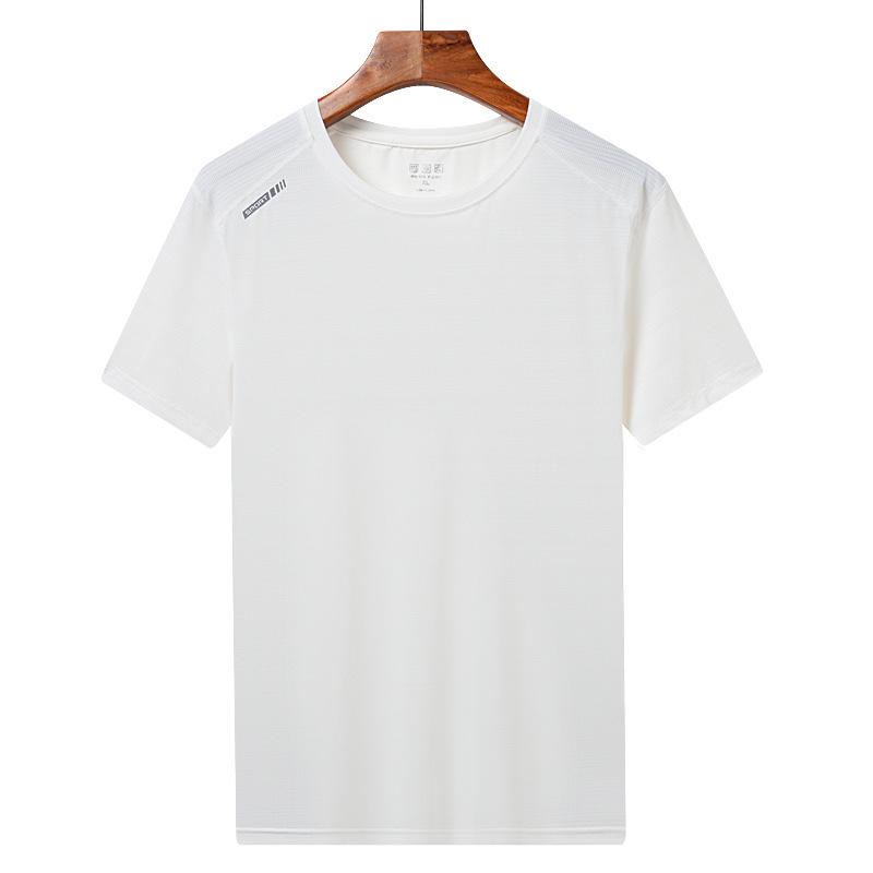 Men's & Women's Ultra-Thin Quick-Dry Ice Silk Short Sleeve Sports T-Shirt - Breathable, Sweat-Absorbent, High Elastic for Outdoor Use