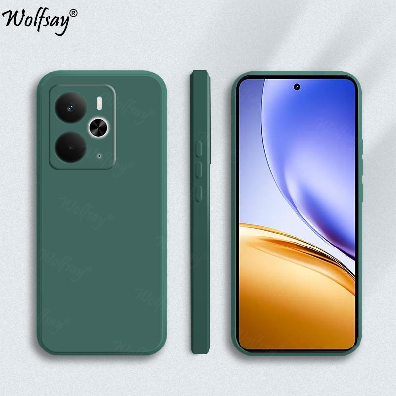 

Конфетный чехол для Realme 14 5G Чехол Противоударный Мягкий Оригинальный Жидкий Силиконовый Задний Чехол Realme 14 Чехол для Realme 14 5G 6,67 дюйма Realme 14