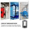 Waterproof Circuit Breaker Clear 2 Way Distribution Box Outdoor Electrical Protection Cover Durable Pc Power Supply Enclosure