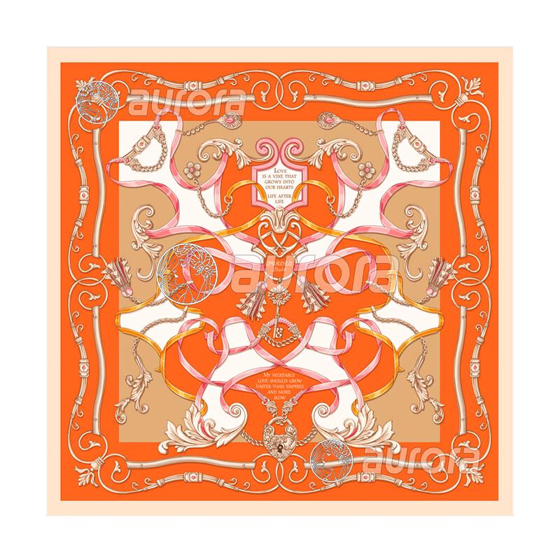 

Шелковый платок Aurora Love Letter One Size