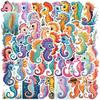 50 Cartoon Seahorse Graffiti Stickers Guitar Notebook Suitcase DIY Waterproof Stickers