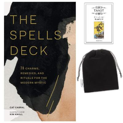 Kancharo 78-Card Tarot Card Set [The Spells Deck] Includes a Basic Japanese Tarot Card Instruction Manual and Pouch (Authentic)