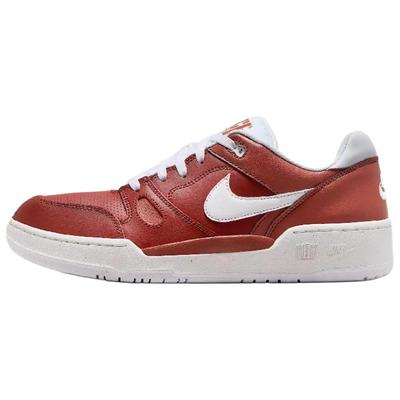 Full Force Abrasion Resistant Low Top Skateboard Shoes Unisex Red White FB1362-600