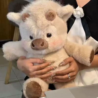 Kreatives Geschenk Weiches Schwein Stofftier Plüschkissen Niedlich 17,7 Zoll Stofftiere Plüsch Emotionaler Unterstützer Plüschtier