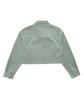 DELICCENT Corduroy Loose Crop Shirt [Mint]