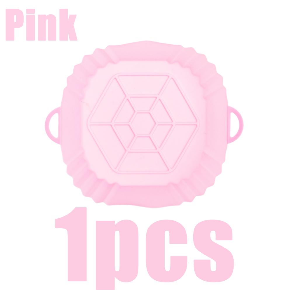 1pc Silicone Air Fryer Liners Tray Square Reusable With Handle Oven Mold Baking Accessories For Kitchen Cook Chicken Pizza Bread