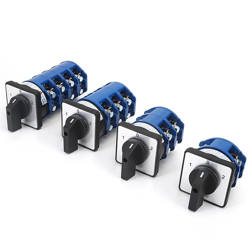 

160A 240V 3 Position On-Off-On 1 2 3 4 Phase Universal Changeover Cam Switch D101.1 D202.2 D303.3 D404.4 Push Button Switch 1Pcs (160A D404.4) 160A D101.1