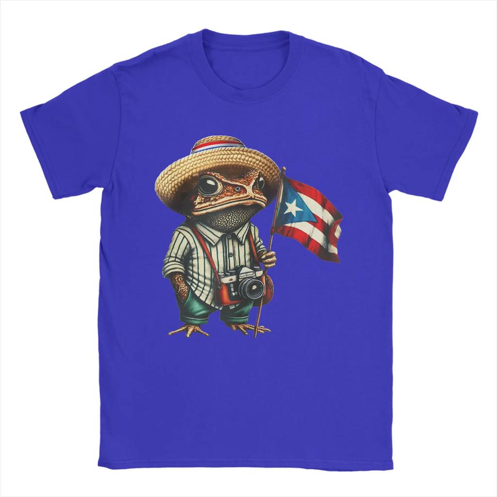 Bad Bunny Puerto Rico Coqui Frog Boricua Puerto Rican Flag Taino Tshirts For Unisex 100 Cotton Tee Short Sleeve T Shirts Clothes