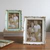 Antique Resin Art Golden Trim Photo Frame With Intricate Carved Pattern Tabletop Decors Picture Frame For Home Aesthetic