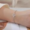 Trendy Adjustable Double Layer Witch Knot Bracelet for Women - Stainless Steel Hand Jewelry