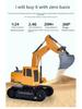 Jucărie pentru copii, din aliaj, cu telecomandă, excavator - Model electric de simulare