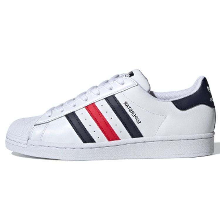 

Кроссовки унисекс adidas Superstar White Scarlet Cloud-White FX2328