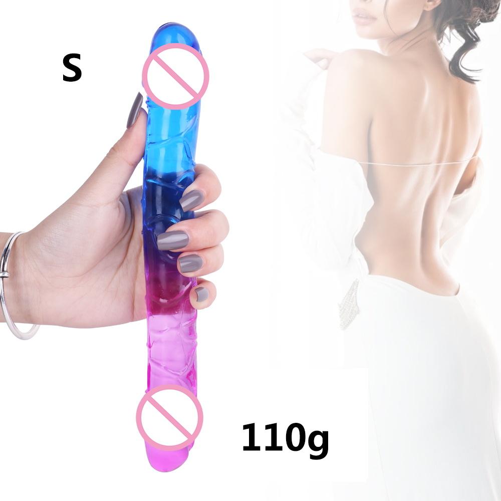 Double Ended Realistic Dildo Flexible Long Dong for Anal Play G-spot Stimulator Sex Toys for Women Couple