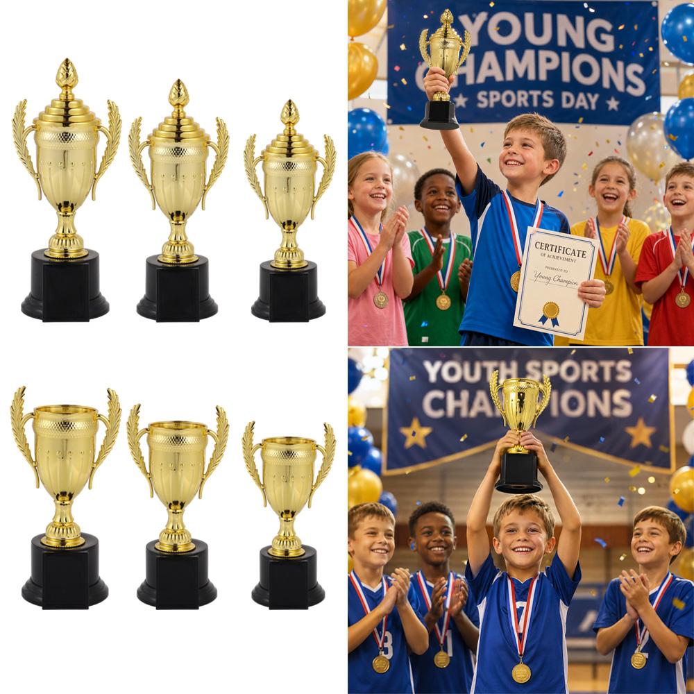 Children's Trophy Awards Plastic Model School Rewarding Supply Small Prize Cup Competition Soccer Winner Award Trophy