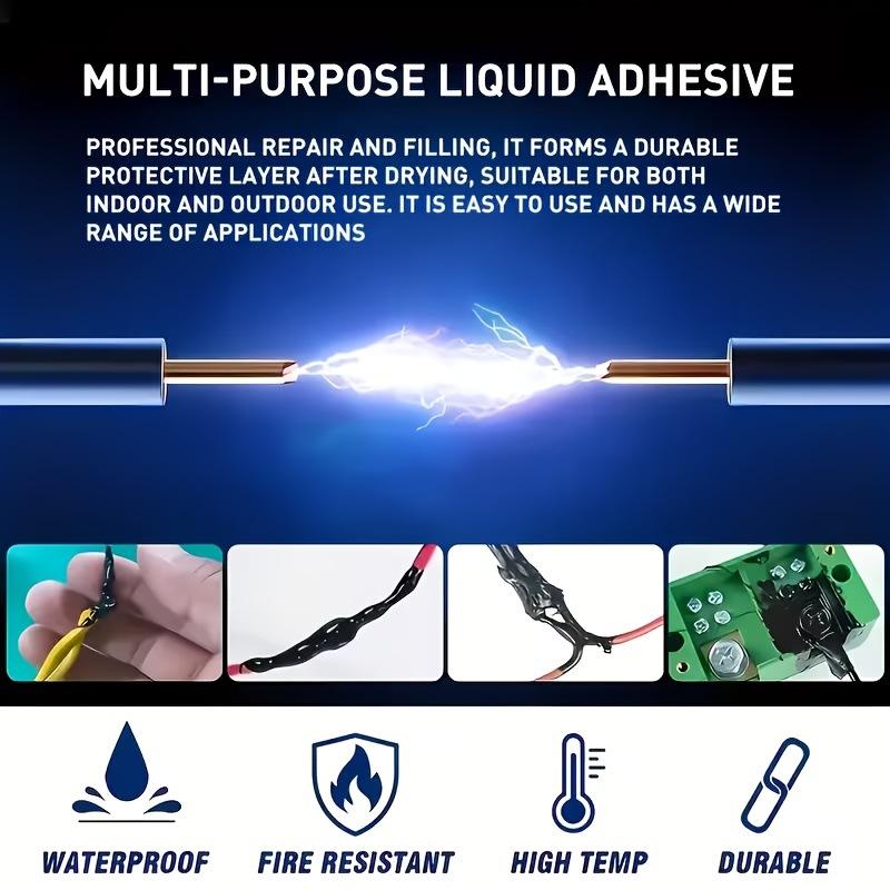 50/150Ml Liquid Electrical Tape Waterproof Insulation Paste Sealant Wire Cable Coat Fix Line Glue Repair Glue Insulation Glue
