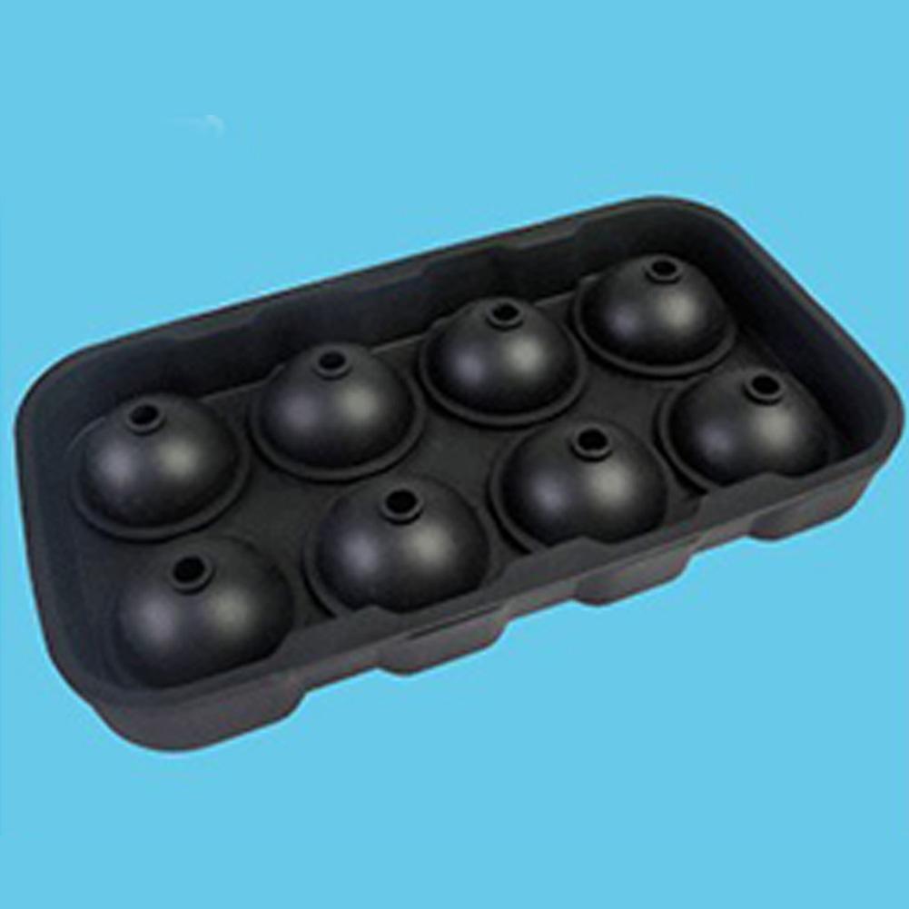 

8 Cavities Ice Balls Maker Round Silicone Tray Mold for Ice Pudding Mousse Jelly black black#1