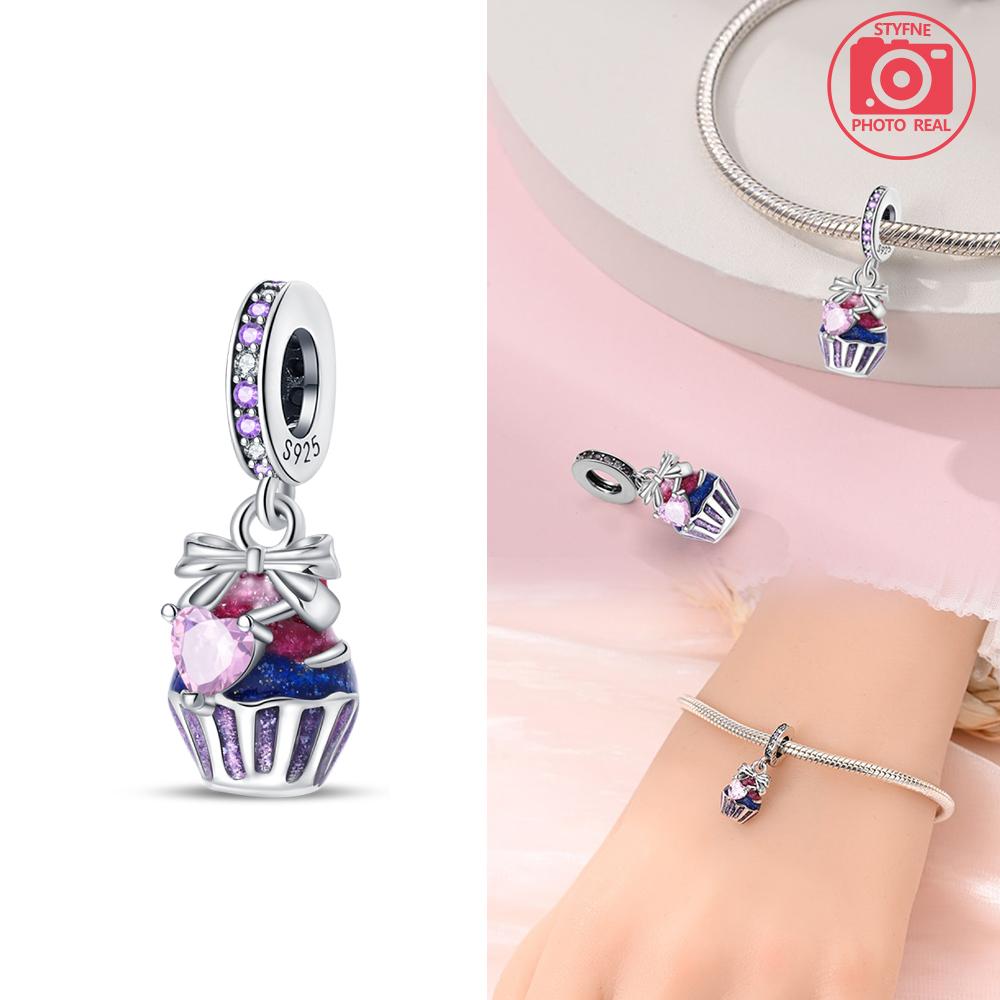 Ice Cream And Milk Tea Cup Pendant Copper Colors For Charms Copper Colors Original Bracelet For Jewelry Making