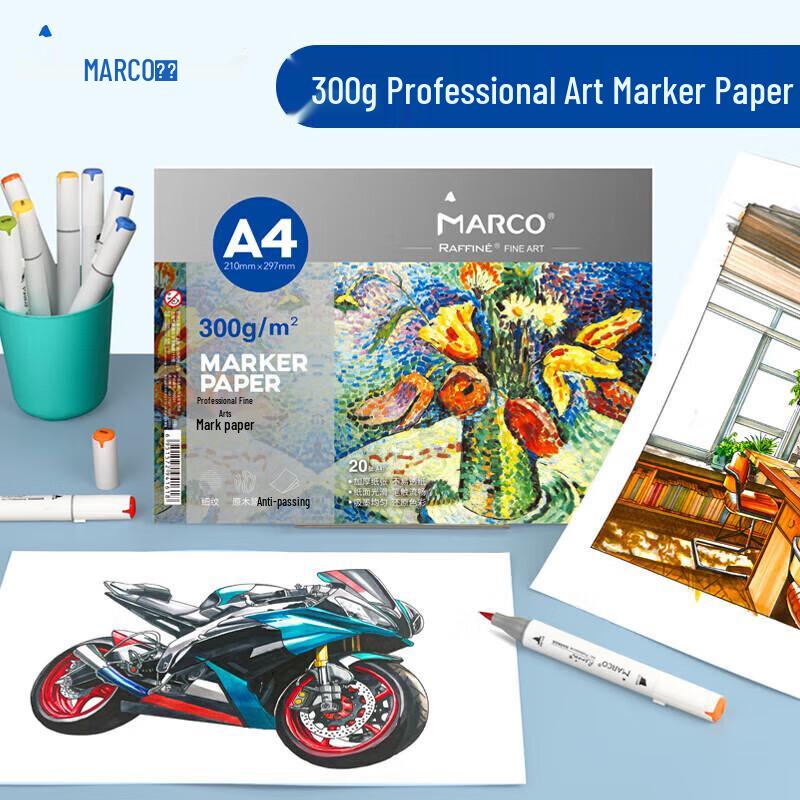 MARCO A4 300GSM Marker Paper Pad