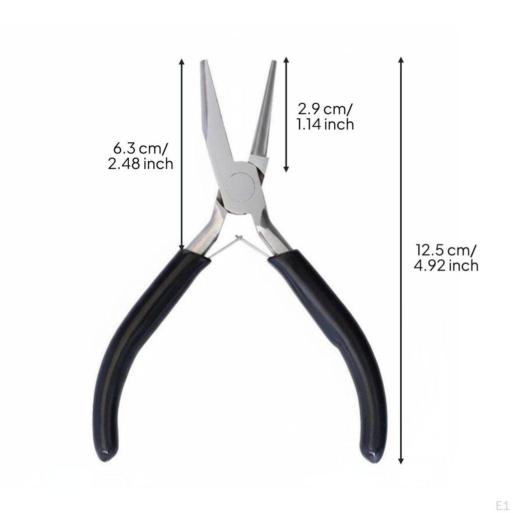 Half Round Concave Jaw Pliers Nose NonSlip Grip Mini Jewelry Making Tool for