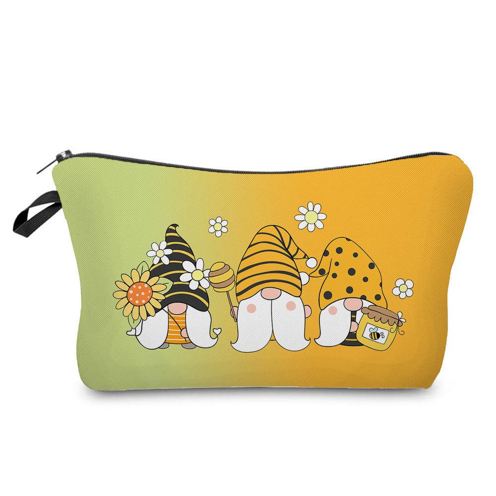 Damen Zwerge Druck Kosmetiktasche Toilettenartikel Organisieren Reise Aufbewahrungstasche 6392