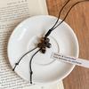 European and American retro coffee color tiger's eye stone beaded pearl necklace light luxury niche collarbone chain temperament advanced sense