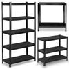 Raft de depozitare metalic 180 X 90 X 40 Cm Humberg Hr-851 Negru