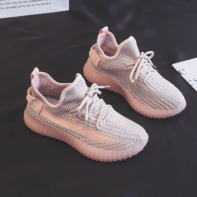 Couple shoes fly-woven coconut shoes women's 2025 new breathable mesh shoes casual versatile comfortable sports shoes men ins tide