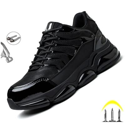 Nowe modne trampki robocze, obuwie ochronne, obuwie przemysłowe, odporne na przebicie, buty ze stalowym noskiem, obuwie męskie