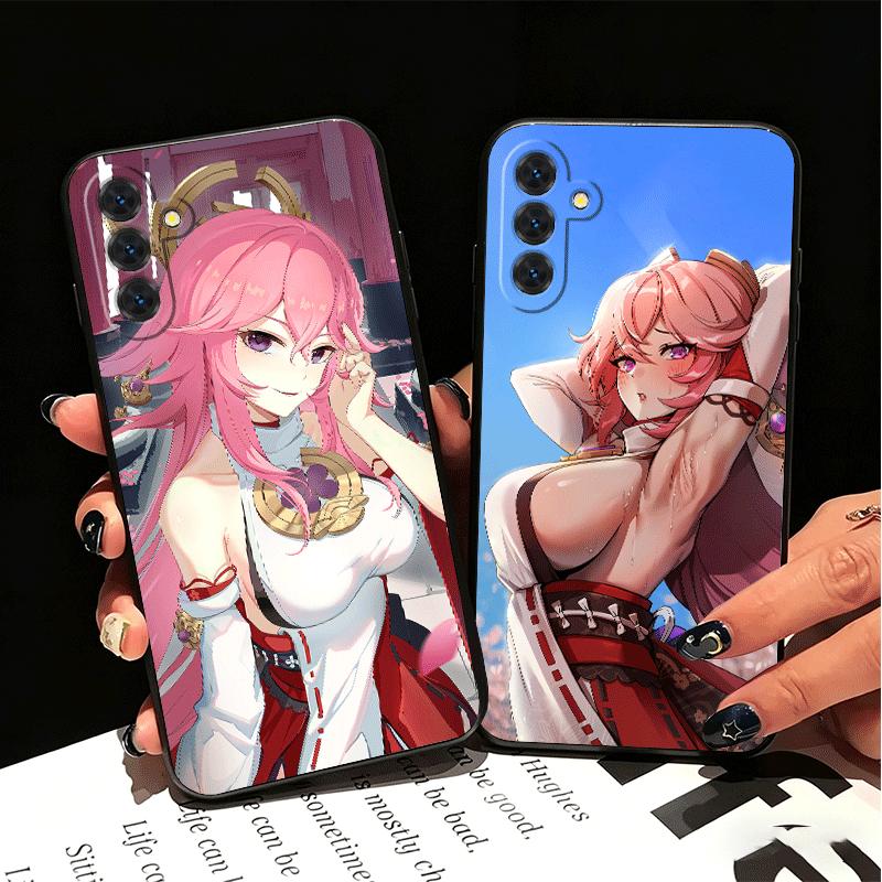 Genshin Impact Yae Miko Soft Phone Case for Samsung A17 A37 A57 A16 A26 A36 A56 A15 A25 A35 A55 A14 A24 A34 A54 A13 A23 A33 A53