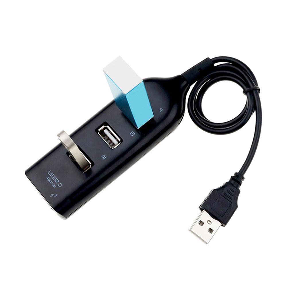 4 Ports USB Hub 44cm Tragbarer USB 2.0 1.1 Splitter Unterstützt Aufladen 480Mbps Hohe Geschwindigkeits-Datenübertragungsrate für PC