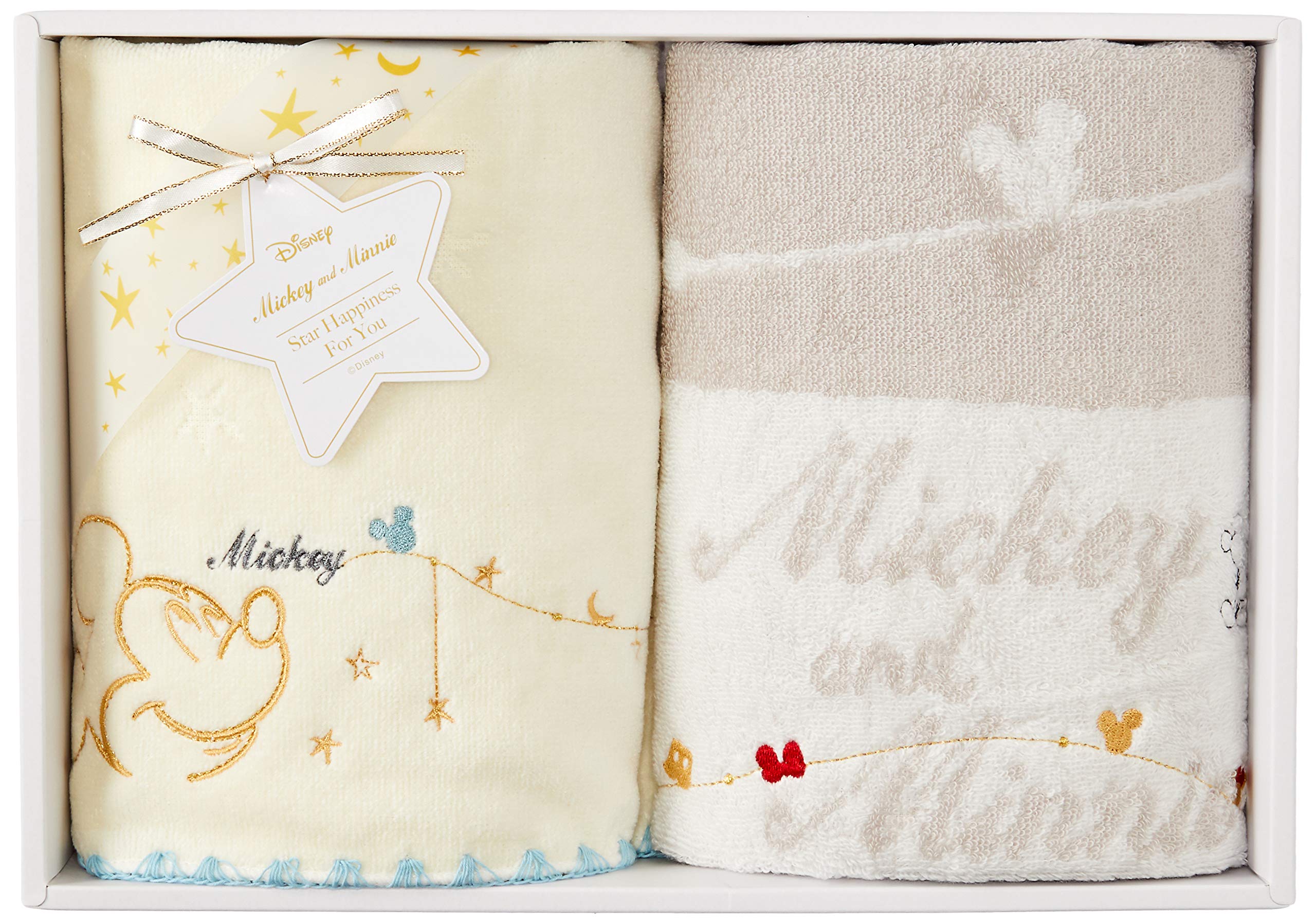 

Marushin Towel 1 Hand Towel and 1 Face Star 2275027300 Gift, Greeting, Moving, Disney, Towel, Happiness, DS-8518,