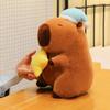 Sleep Hat Capybara Plush Toy Star Capybara Fluffty Doll Goodnight Capybara Doll Christmas