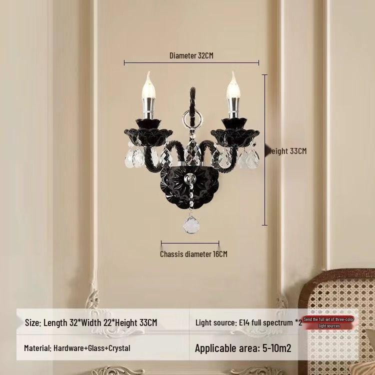 French Crystal Candle Chandelier for Living Room or Bedroom