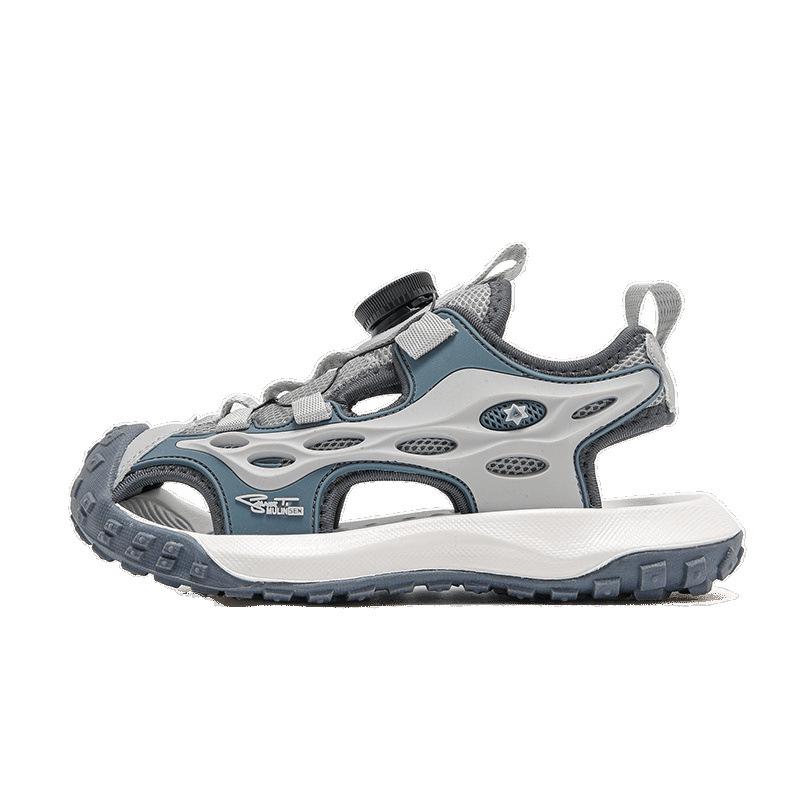 Boys Baotou sandals 2025 summer new middle and older children's beach shoes Baotou small sandals tide