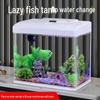 2024 Desktop Rectangle Glass Fish Tank - Eco-Friendly, Easy Water Change, Perfect for Living Room and Small Goldfish
