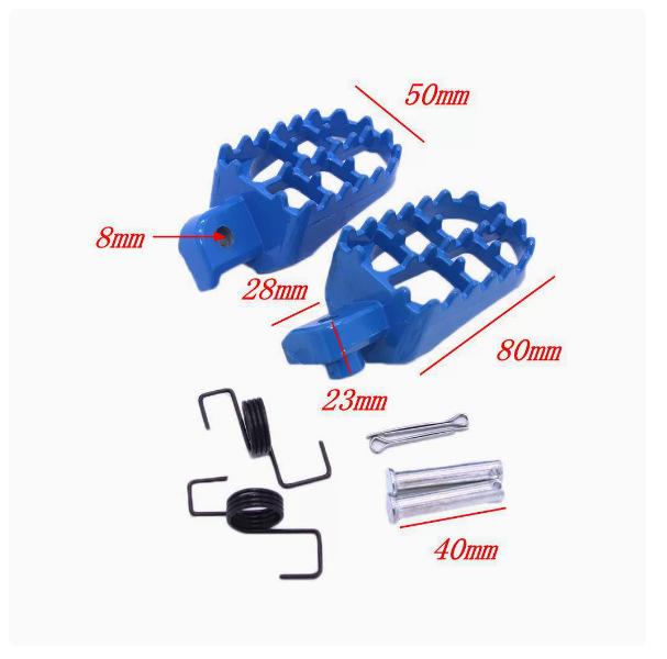 Aluminum Alloy Front Foot Pegs for Yamaha PW50/PW80/TW200 Motorcycles