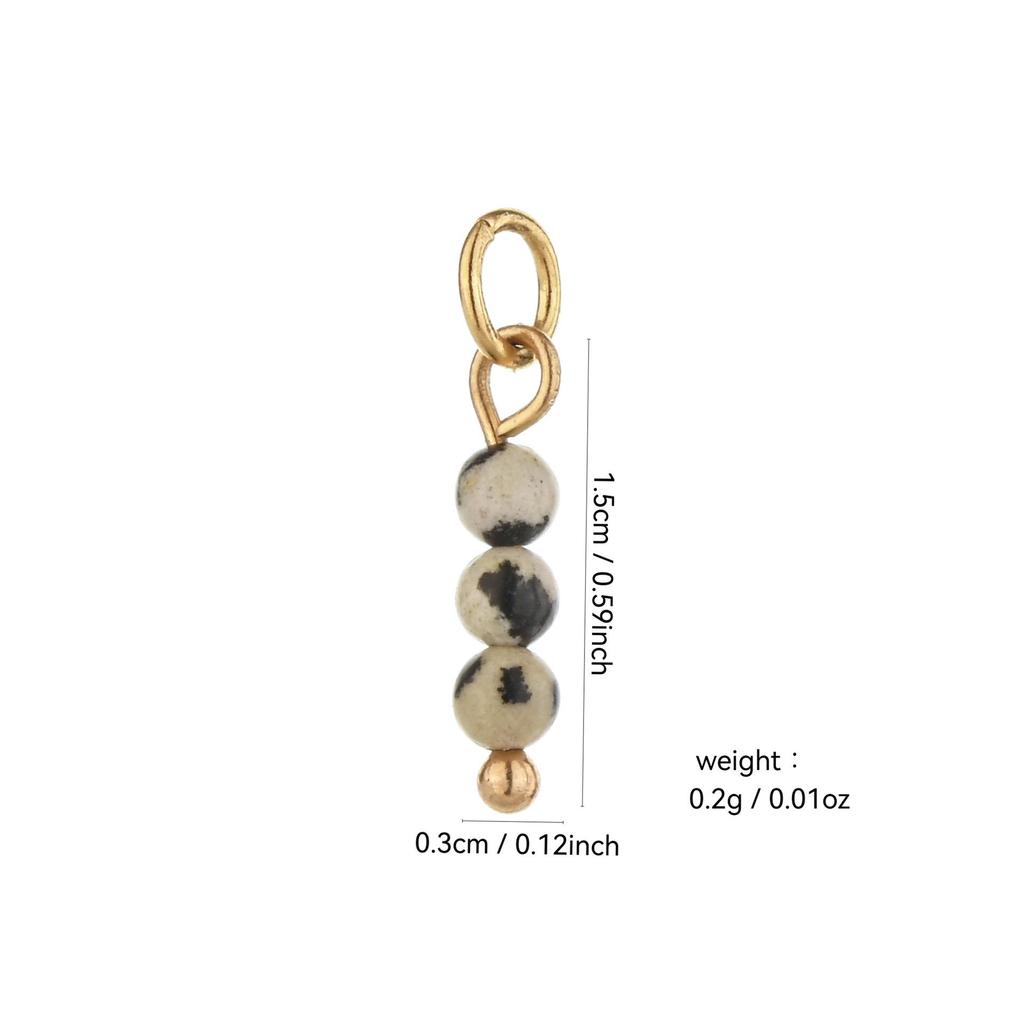 Handmade 18k Gold Electroplated Natural Stone Bead Earrings