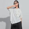 T-shirt à manches courtes pour femmes, en coton, vintage, floral, décontracté, ample, grande taille, été